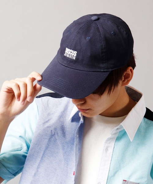 DISCUS（ディスカス）の「【DISCUS】フロントワンポイント刺繍 ベースボールキャップ カーブキャップ（キャップ・メンズ・ネイビー/ブラック/ベージュ・FREE）」の5枚目の写真