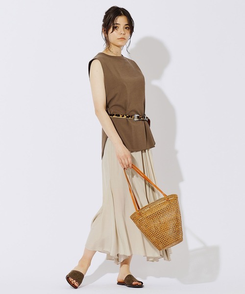 Whim Gazette（ウィムガゼット）の「シルクレーヨン製品染めスカート