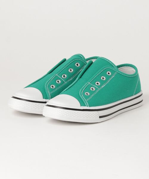 AAA+（サンエープラス）の「AAA / ローテクスリッポンスニーカー(2343)（スリッポン・レディース・ホワイト/ブラック×ブラック/ネイビー/カーキ/ブラック/ベージュ/レッド/キナリ/グレー/ライトブルー/ピンク/ワインレッド/グリーン・44/40/42/36/34/38）」の8枚目の写真