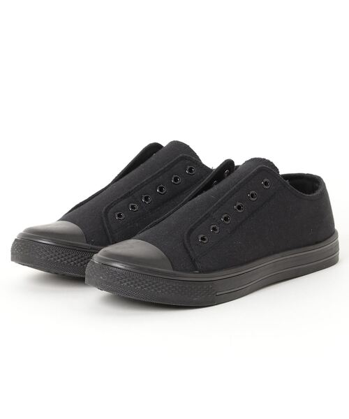 AAA+（サンエープラス）の「AAA / ローテクスリッポンスニーカー(2343)（スリッポン・レディース・ホワイト/ブラック×ブラック/ネイビー/カーキ/ブラック/ベージュ/レッド/キナリ/グレー/ライトブルー/ピンク/ワインレッド/グリーン・44/40/42/36/34/38）」の22枚目の写真