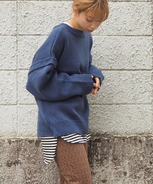 tiptop(ティップトップ)の「マルチwayニットカーディガン(カーディガン/ボレロ・レディース・パープル/ブルー/アイボリー/グレイッシュベージュ/ライトブルー/ラベンダー/C/B/A・FREE)」の15枚目の写真