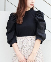 one after another NICE CLAUP | 七分袖コンシャステレコトップス(Tシャツ/カットソー)