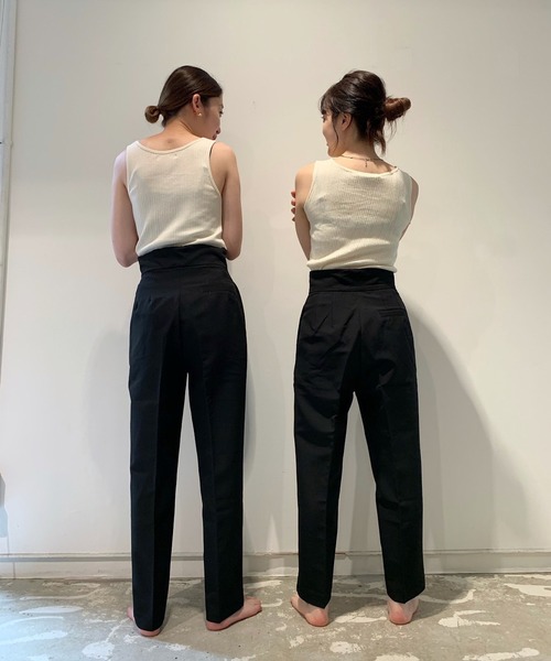 attrayant（アティロン）の「センタープレスハイウエストパンツ（スラックス・レディース・ブラック/ワインレッド/ブラウン・C/M）」の18枚目の写真