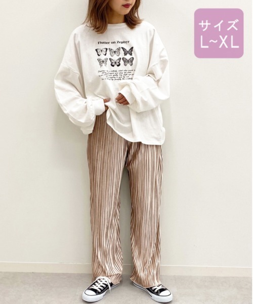 apres jour(アプレジュール)の「【大きいサイズ】ベロアプリーツパンツ【ZOZOTOWN限定アイテム】(その他パンツ・レディース・ブラック/ダークブラウン/ベージュ/ミント/ダークブルー/ピンクベージュ・X-LARGE)」の11枚目の写真