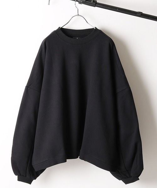 ZIP FIVE（ジップファイブ）の「【ZIP FIVE】オーバーサイズ　バルーンスウェットトレーナー（スウェット・レディース・ブラウン/ブラック/ライトグレー/アイボリー・LARGE/MEDIUM）」の3枚目の写真