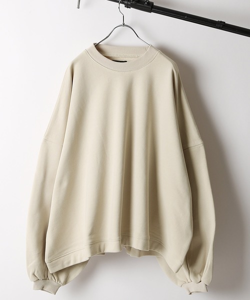 ZIP FIVE（ジップファイブ）の「【ZIP FIVE】オーバーサイズ　バルーンスウェットトレーナー（スウェット・レディース・ブラウン/ブラック/ライトグレー/アイボリー・LARGE/MEDIUM）」の9枚目の写真