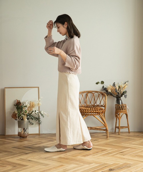 セール】ダメージクロップドニット（ニット/セーター）｜rectangle