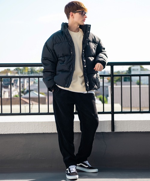 ８(eight)（エイト）の「ドロップショルダー 中綿 ブルゾン ジャケット（ダウンジャケット/コート・メンズ・オフホワイト/グレー/ブラック・MEDIUM/LARGE）」の15枚目の写真