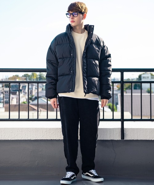 ８(eight)（エイト）の「ドロップショルダー 中綿 ブルゾン ジャケット（ダウンジャケット/コート・メンズ・オフホワイト/グレー/ブラック・MEDIUM/LARGE）」の17枚目の写真