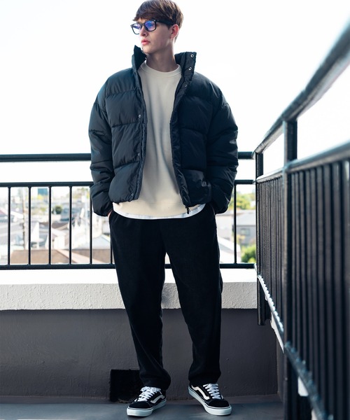 ８(eight)（エイト）の「ドロップショルダー 中綿 ブルゾン ジャケット（ダウンジャケット/コート・メンズ・オフホワイト/グレー/ブラック・MEDIUM/LARGE）」の21枚目の写真