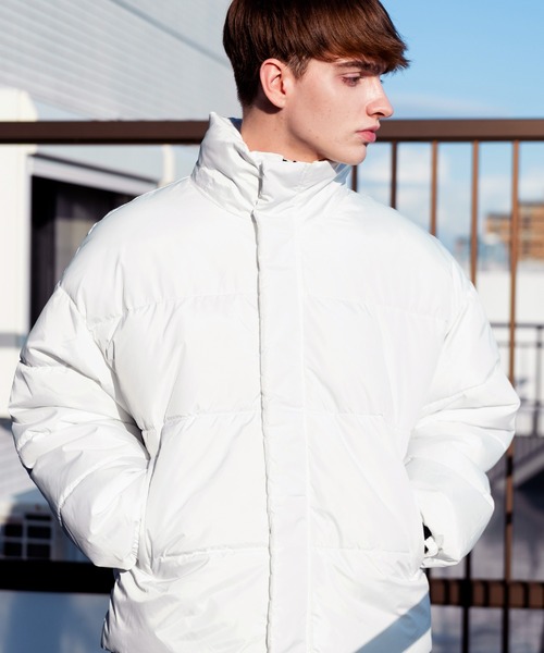 ８(eight)（エイト）の「ドロップショルダー 中綿 ブルゾン ジャケット（ダウンジャケット/コート・メンズ・オフホワイト/グレー/ブラック・MEDIUM/LARGE）」の5枚目の写真