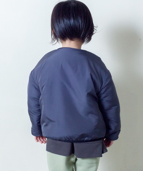 ＆yam（アンドヤム）の「リバーシブル・ボアノーカラーJK（その他アウター・キッズ・ブラック/ベージュ/ブラウン/ベージュ系その他・100/110/120/130/140/150/160）」の18枚目の写真