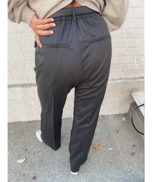 LiSeek（リシーク）の「【LiSeeK】カラーストレートフレアＰＴ（その他パンツ・レディース・グリーン/パープル/オレンジ/オリーブ/ブラック・FREE）」の21枚目の写真