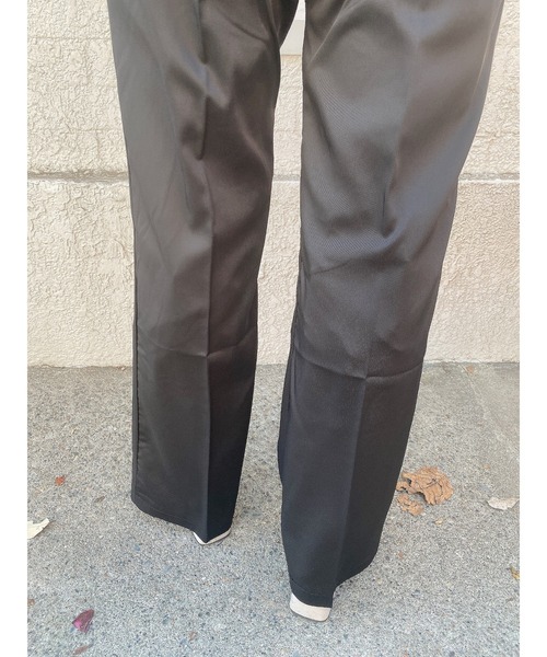 LiSeek（リシーク）の「【LiSeeK】カラーストレートフレアＰＴ（その他パンツ・レディース・グリーン/パープル/オレンジ/オリーブ/ブラック・FREE）」の19枚目の写真