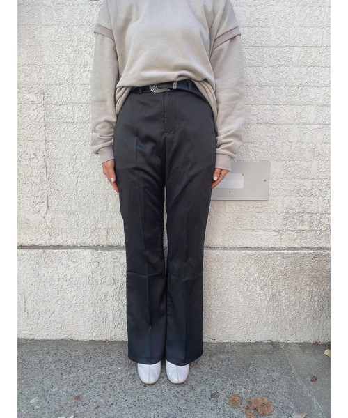 LiSeek（リシーク）の「【LiSeeK】カラーストレートフレアＰＴ（その他パンツ・レディース・グリーン/パープル/オレンジ/オリーブ/ブラック・FREE）」の13枚目の写真