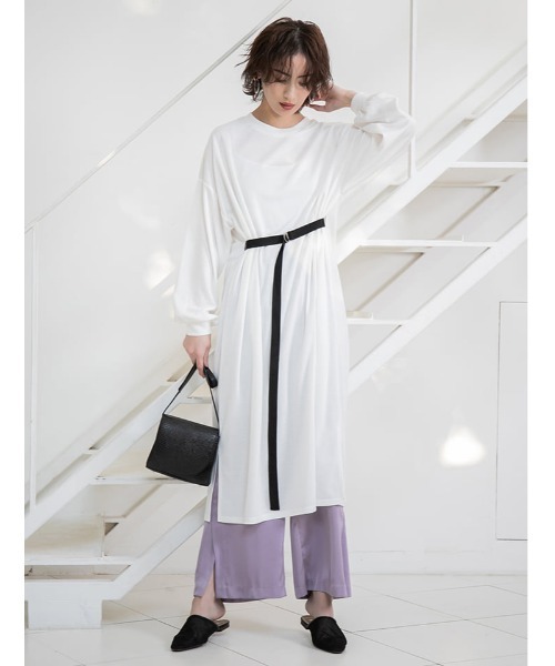 セール バイカラーベルト付きロングワンピース ワンピース Fifth フィフス のファッション通販 Zozotown