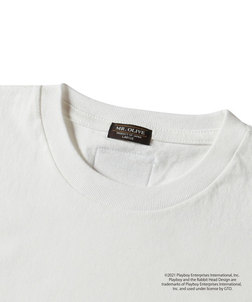 PLAYBOY(プレイボーイ)の「MR.OLIVE 別注 PLAYBOY(プレイボーイ) / TRON POSTER フォトTシャツ(Tシャツ/カットソー・メンズ・ブラック/オフホワイト・MEDIUM/LARGE/X-LARGE)」の3枚目の写真