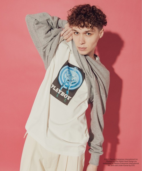 PLAYBOY(プレイボーイ)の「MR.OLIVE 別注 PLAYBOY(プレイボーイ) / TRON POSTER フォトTシャツ(Tシャツ/カットソー・メンズ・ブラック/オフホワイト・MEDIUM/LARGE/X-LARGE)」の13枚目の写真
