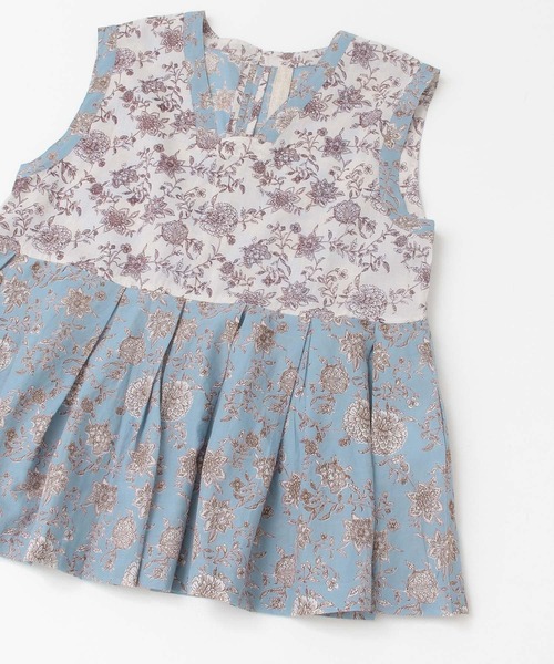 siiwa(シーワ)の「siiwa インドプリントパネルブラウス(シャツ/ブラウス・レディース・ブルー/オフホワイト・ONE)」の6枚目の写真