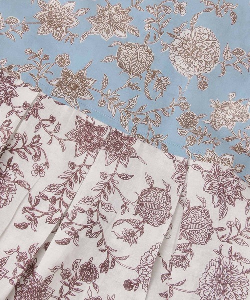 siiwa(シーワ)の「siiwa インドプリントパネルブラウス(シャツ/ブラウス・レディース・ブルー/オフホワイト・ONE)」の10枚目の写真