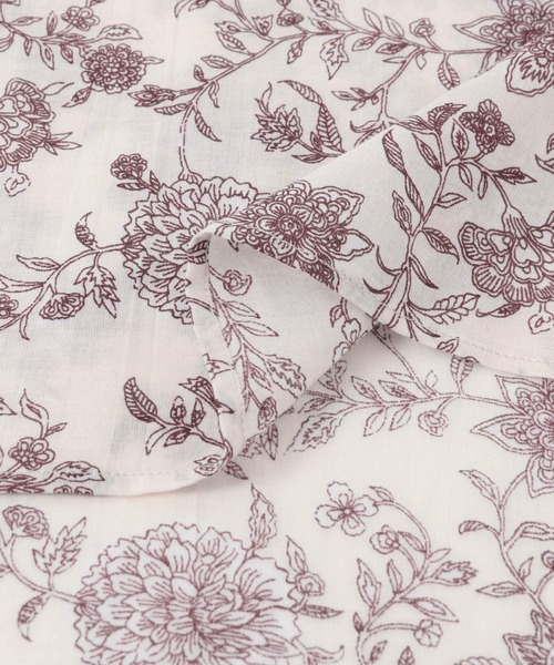 siiwa(シーワ)の「siiwa インドプリントパネルブラウス(シャツ/ブラウス・レディース・ブルー/オフホワイト・ONE)」の4枚目の写真