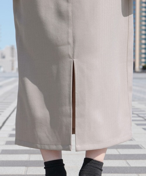 PairPair（ペアペア）の「ツイルミディスカート(セットアップ/リンクアイテム)（スカート・レディース・アイボリー/グレイッシュベージュ・FREE）」の14枚目の写真