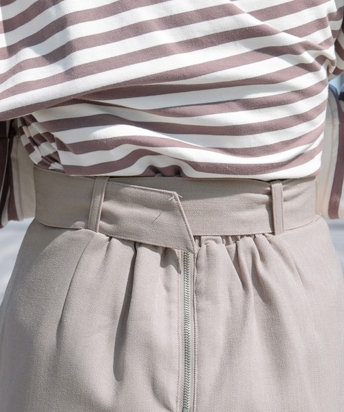 PairPair（ペアペア）の「ツイルミディスカート(セットアップ/リンクアイテム)（スカート・レディース・アイボリー/グレイッシュベージュ・FREE）」の13枚目の写真