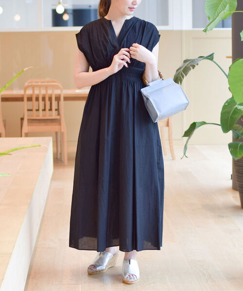 Ray BEAMS（レイビームス）の「Ray BEAMS / バンブー ハンドル スクエア バッグ（ハンドバッグ・レディース・ライトブルー/ブラック・ONE SIZE）」の10枚目の写真