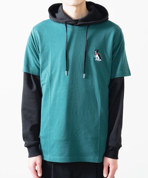 WEGO(ウィゴー)の「WEGO/DOG刺繍半袖Tシャツ(Tシャツ/カットソー・メンズ・ダークグリーン/スミクロ/ホワイト/イエロー・SMALL/MEDIUM/LARGE/X-LARGE)」の18枚目の写真