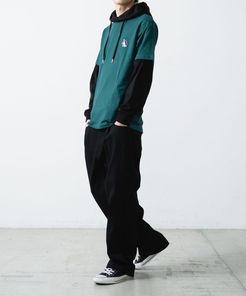 WEGO(ウィゴー)の「WEGO/DOG刺繍半袖Tシャツ(Tシャツ/カットソー・メンズ・ダークグリーン/スミクロ/ホワイト/イエロー・SMALL/MEDIUM/LARGE/X-LARGE)」の15枚目の写真