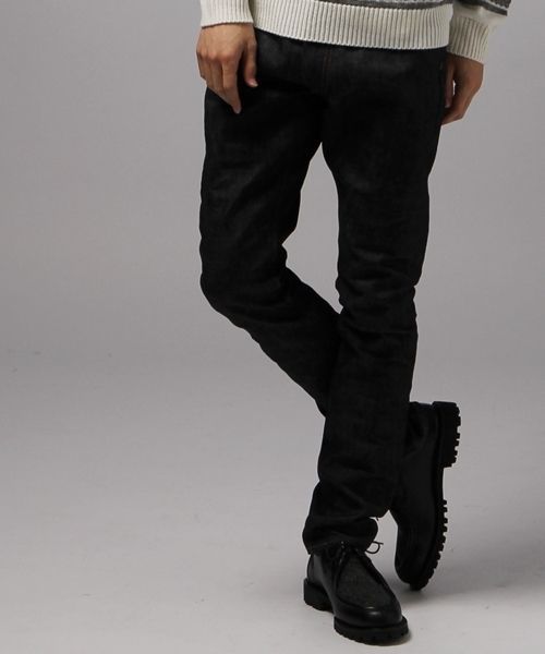 HARE（ハレ）の「ストレッチデニムスリム【HARE】（デニムパンツ・メンズ・ブラック/ネイビー/ブルー/ダークブラック・MEDIUM/SMALL/LARGE）」の2枚目の写真