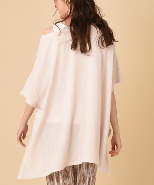 INTERPLANET（インタープラネット）の「梨地カットプルオーバー（Tシャツ/カットソー・レディース・チャコールグレー/カーキ/オフホワイト・FREE）」の8枚目の写真