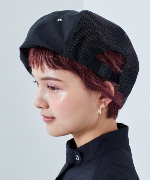 cepo（セポ）の「メッシュベレー（ハンチング/ベレー帽・レディース・カーキ/ブラック・FREE）」の6枚目の写真