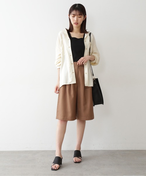 FREE'S MART（フリーズマート）の「◆スクエアネック総針ニットタンク（ニット/セーター・レディース・ホワイト/ブラック/ベージュ/レッド/イエロー・FREE）」の13枚目の写真