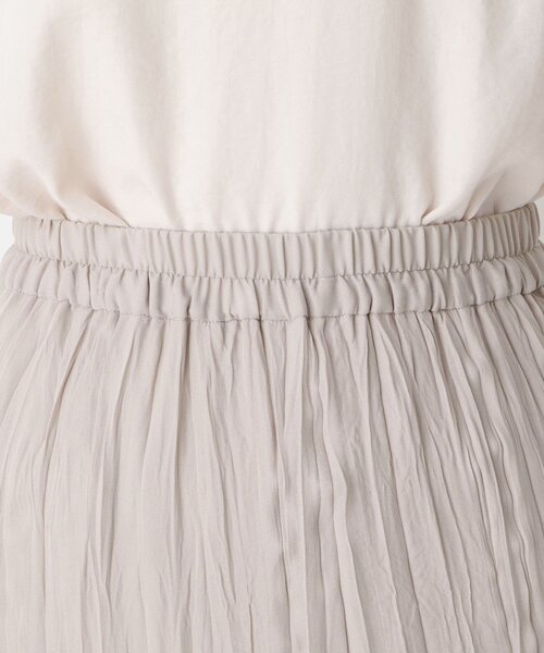 pink adobe（ピンクアドベ）の「◆【M-L】シュリンクプリーツティアードスカート（スカート・レディース・ライトパープル/ライトグレー/チャコールグレー・38/40）」の4枚目の写真