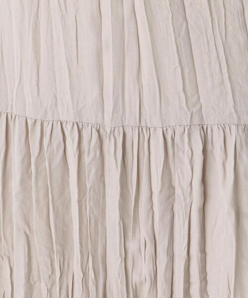 pink adobe（ピンクアドベ）の「◆【M-L】シュリンクプリーツティアードスカート（スカート・レディース・ライトパープル/ライトグレー/チャコールグレー・38/40）」の5枚目の写真