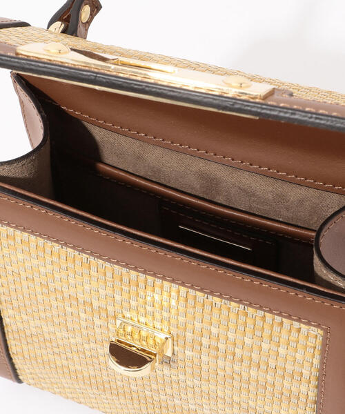TOMORROWLAND （トゥモローランド）の「Carol J. ラフィアコンビミニハンドバッグ（ハンドバッグ・レディース・ベージュ系その他2・FREE）」の7枚目の写真