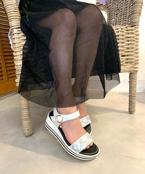 KANGOL SPORT（カンゴールスポーツ）の「KANGOL SPORT　KJS5230（サンダル・キッズ・ブラック/シルバーグレー・23.0cm/22.0cm/19.0cm/20.0cm/21.0cm）」の2枚目の写真