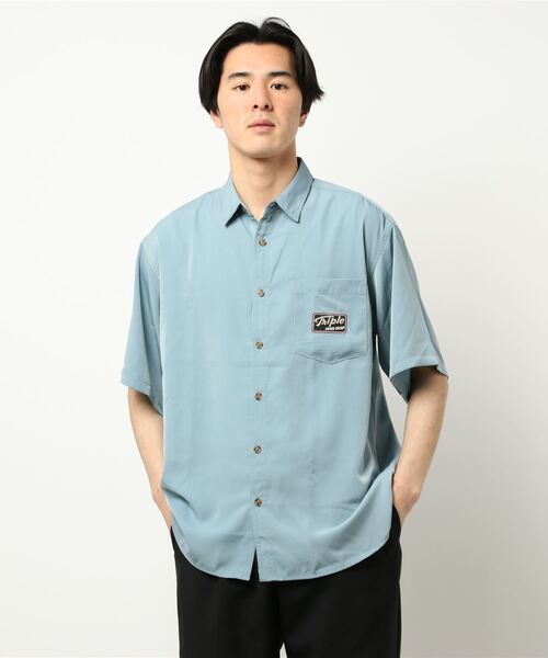 SPINNS（スピンズ）の「【ゆったりシルエット】JUNKFOODバック刺繍シャツ（シャツ/ブラウス・メンズ・ダークグリーン/その他/ブルーグリーン・M/L）」の16枚目の写真