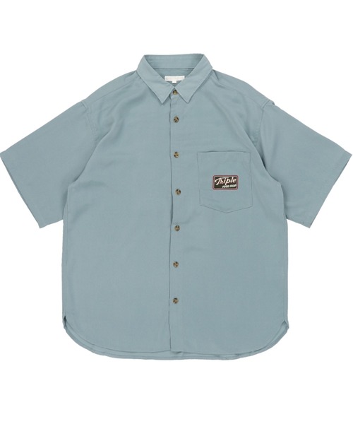 SPINNS（スピンズ）の「【ゆったりシルエット】JUNKFOODバック刺繍シャツ（シャツ/ブラウス・メンズ・ダークグリーン/その他/ブルーグリーン・M/L）」の8枚目の写真