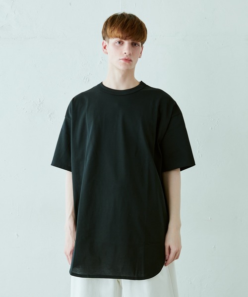 Lui's（ルイス）の「ウルティマ ロングテール 半袖カットソー（Tシャツ/カットソー・メンズ・ホワイト/チャコールグレー/ブルーグレー/ブラック・FREE）」の9枚目の写真