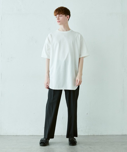 Lui's（ルイス）の「ウルティマ ロングテール 半袖カットソー（Tシャツ/カットソー・メンズ・ホワイト/チャコールグレー/ブルーグレー/ブラック・FREE）」の15枚目の写真