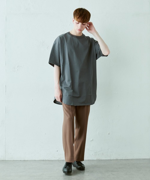 Lui's（ルイス）の「ウルティマ ロングテール 半袖カットソー（Tシャツ/カットソー・メンズ・ホワイト/チャコールグレー/ブルーグレー/ブラック・FREE）」の5枚目の写真