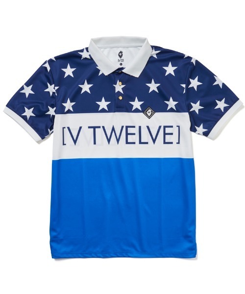 V12(ヴィ トゥエルヴ)の「US POLO(ポロシャツ・メンズ・ブラック/ブルー・M/L/XL)」の9枚目の写真