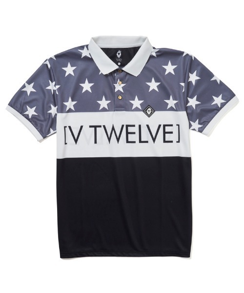 V12(ヴィ トゥエルヴ)の「US POLO(ポロシャツ・メンズ・ブラック/ブルー・M/L/XL)」の6枚目の写真