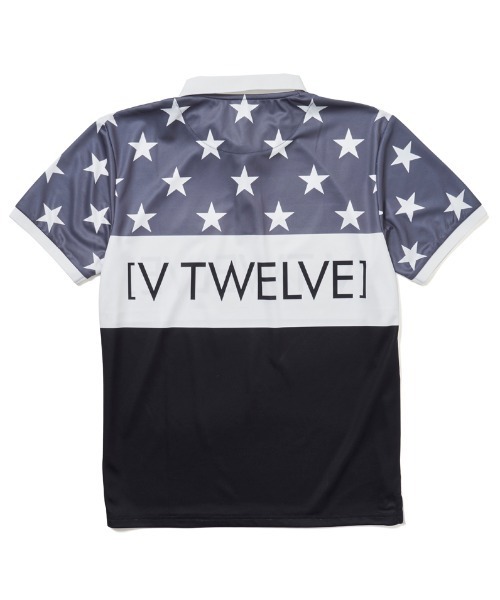 V12(ヴィ トゥエルヴ)の「US POLO(ポロシャツ・メンズ・ブラック/ブルー・M/L/XL)」の3枚目の写真