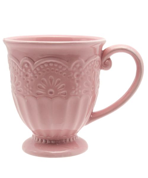 bombay duck（ボンベイダック）の「オールウェイズティータイム マグカップ（グラス/マグカップ/タンブラー・レディース・ライトグレー系/ピンク系/スモーキーグリーン系/スカイブルー系・F）」の4枚目の写真