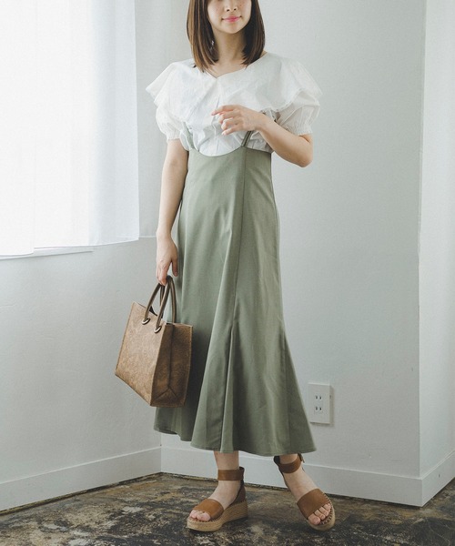 【紐取り外し可能】マーメイドキャミワンピース apres jour ワンピース 「紐取り外し可能」マーメイドキャミ