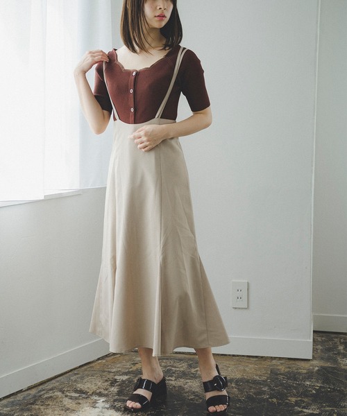 ナローストラップマーメイドキャミワンピース（ジャンパースカート）｜FREE'S MART（フリーズマート）