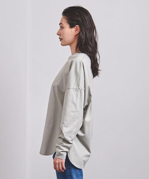 UNITED ARROWS（ユナイテッドアローズ）の「UWSC ラウンドヘム カットソー21FW†（Tシャツ/カットソー・レディース・ホワイト/ブラック/ライム/その他1・FREE）」の6枚目の写真